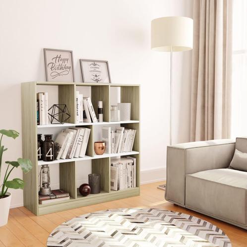 vidaXL Boekenkast 97,5x29,5x100 cm bewerkt hout wit en, Huis en Inrichting, Kasten | Boekenkasten, 25 tot 50 cm, Nieuw, Overige houtsoorten