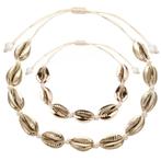 Fako Bijoux® - Schelpjes Ketting & Armband - Choker -, Verzenden, Nieuw