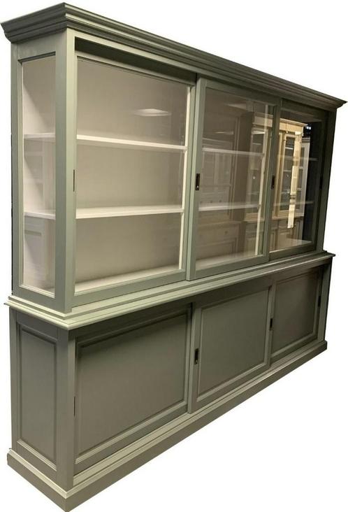 Buffetkast Engels groen Arnhem 300cm, Huis en Inrichting, Kasten | Buffetkasten, Ophalen of Verzenden