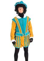 Pietenpak Amsterdam Rib Turquoise Oker - S, Diversen, Sinterklaas, Verzenden, Nieuw