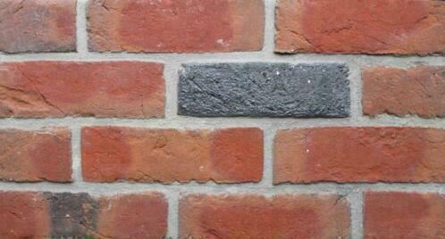 art. 4449 dikformaat rood paars gered. gesinterd gevelstenen, Doe-het-zelf en Verbouw, Metselstenen, Bakstenen, Nieuw