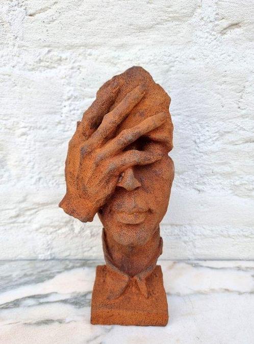Beeldje - See no evil - IJzer, Antiek en Kunst, Kunst | Designobjecten