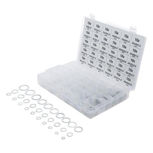 Assortiment Aluminium afdicht ringen 300 delig (ONDERHOUD), Auto diversen, Autogereedschap, Nieuw, Verzenden