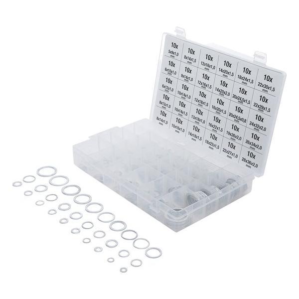 Assortiment Aluminium afdicht ringen 300 delig (ONDERHOUD), Auto diversen, Autogereedschap, Nieuw, Verzenden