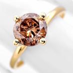 Zonder minimumprijs - Ring - 14 karaat Geel goud - 1.11ct., Nieuw