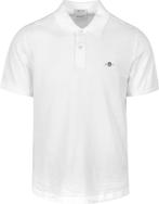 Gant Shield Piqué Poloshirt Wit maat S Heren, Verzenden, Nieuw, Maat 46 (S) of kleiner, Wit