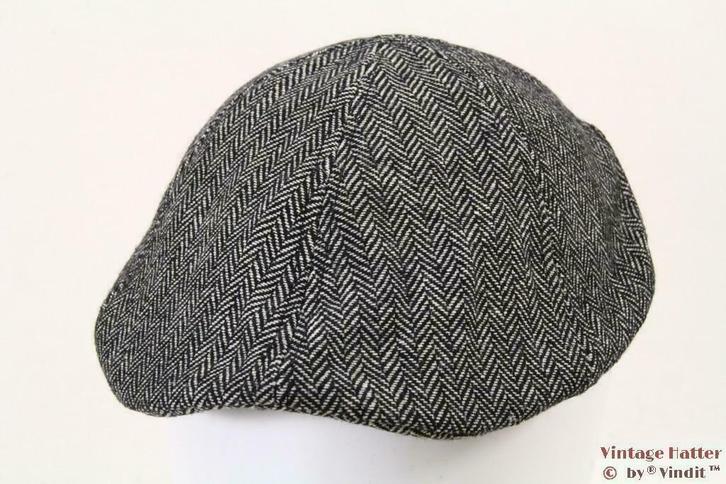 Flatcap Platte pet Hawkins grijs vissengraat 57, 58, 59, 60, Kleding | Heren, Hoeden en Petten, Pet, Nieuw, Ophalen of Verzenden