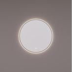 Hipp-Design spiegel rond met LED verlichting 70x70 mat zwart, Huis en Inrichting, Woonaccessoires | Spiegels, Nieuw, Ophalen of Verzenden