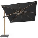 Challenger T2 premium zweefparasol 300x300 cm teak mast, Tuin en Terras, Ophalen of Verzenden, Nieuw
