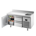 GGM Gastro | Koelwerkbank Premium PLUS - 1468x700mm - met 1, Verzenden, Nieuw in verpakking