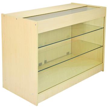 K1200 Glazen Toonbank Vitrine - Esdoorn