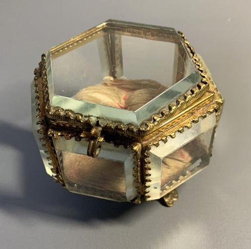 Napoleon III - Sieradendoos - ormulu en - Geslepen, Antiek en Kunst, Curiosa en Brocante