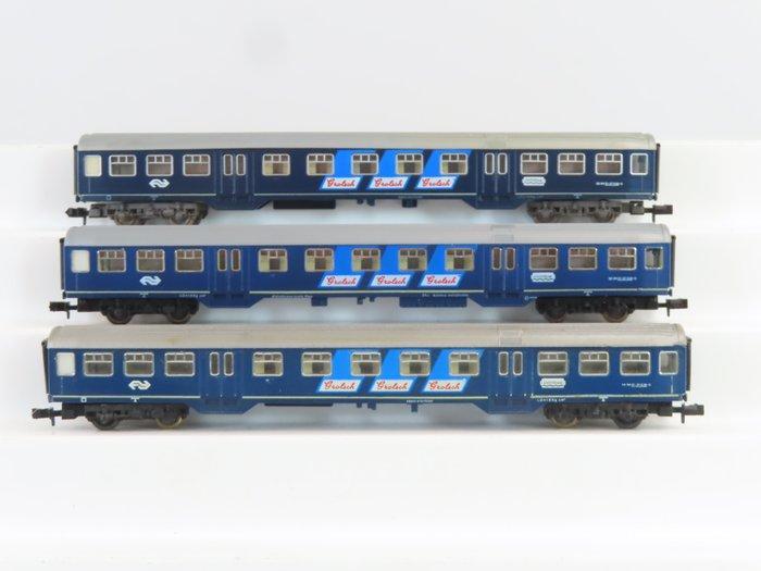 Fleischmann N - 8155/8156 - Modeltrein personenwagen (3) -, Hobby en Vrije tijd, Modeltreinen | N-Spoor