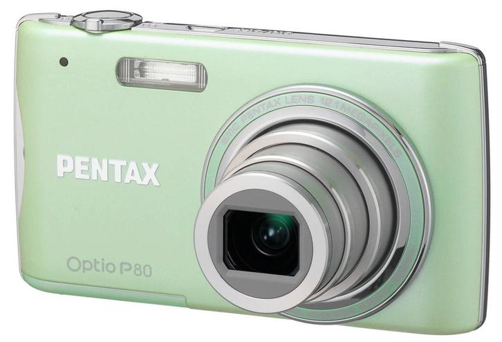 Pentax Optio P80 Digitale Compact Camera - Munt Groen (In do, Audio, Tv en Foto, Fotocamera's Digitaal, Zo goed als nieuw, Verzenden