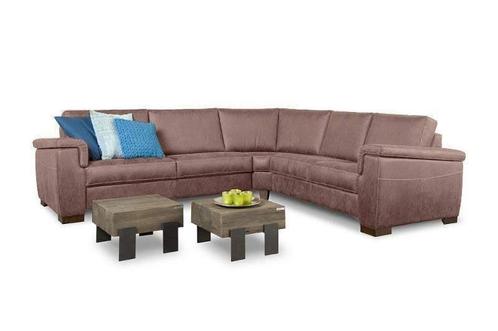 Hoekbankstel Elsen - hoekbanken - Taupe, Huis en Inrichting, Banken | Sofa's en Chaises Longues, Nieuw, Stof
