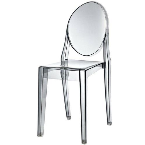Eetkamerstoel  Kunststof Grijs - Armstoel Grijs  - Stoel, Huis en Inrichting, Stoelen, Grijs, Nieuw, Ophalen of Verzenden