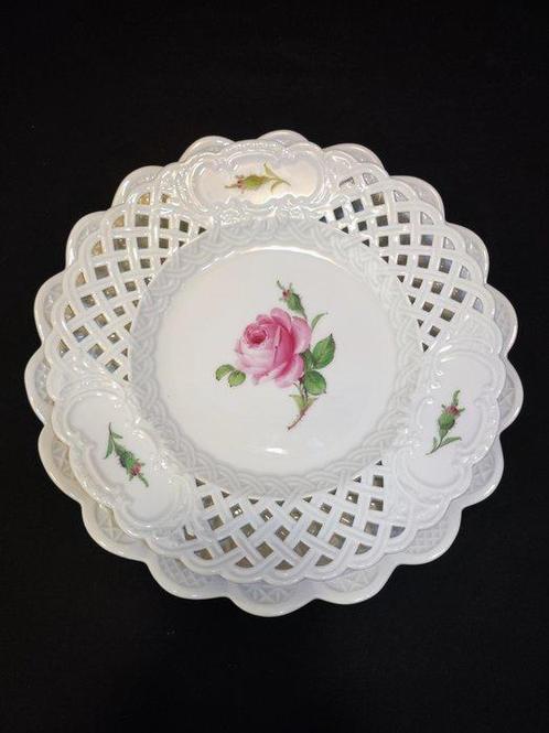 Meissen - Bord (2) - 2er Set Waffel-Teller und, Antiek en Kunst, Antiek | Meubels | Tafels