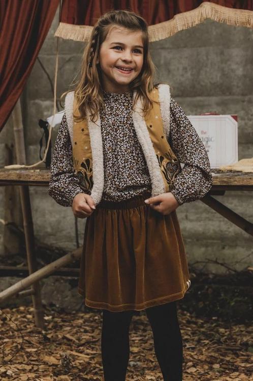 Velours meisjes rokje oker goud  Looxs Maat 92 92, Kinderen en Baby's, Kinderkleding | Maat 92, Meisje, Nieuw, Ophalen of Verzenden