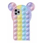 iPhone XR Pop It Hoesje - Silicone Bubble Toy Case Anti, Verzenden, Nieuw