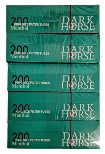 Dark horse menthol hulzen 5x200 stuks beschikbaar voor biedingen