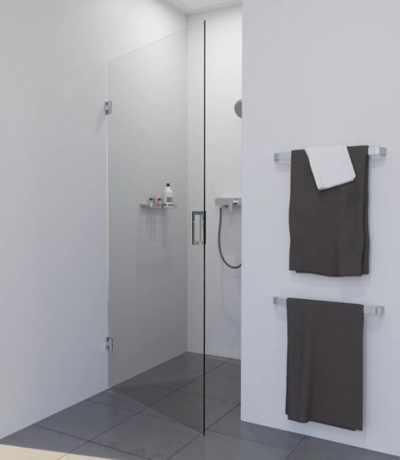 Douchedeur Profielloos 89 x 200 cm – 8 mm Nano Glas met, Doe-het-zelf en Verbouw, Sanitair, Bad, Nieuw, Chroom, Ophalen of Verzenden
