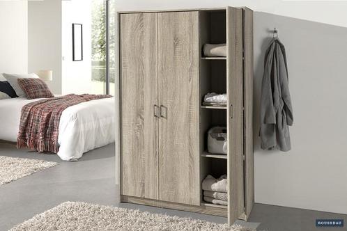 Kledingkast Ray 3 deuren Sonoma Spaanderplaat en decor, Huis en Inrichting, Kasten | Kledingkasten, Nieuw, Ophalen of Verzenden