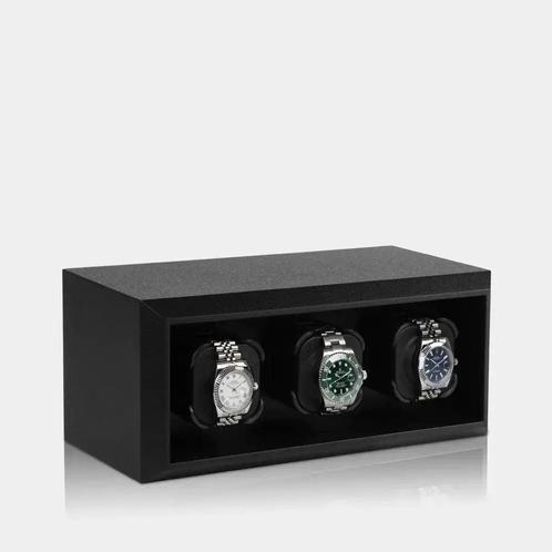 Watch winder zwart 3 Horloges Modalo, Sieraden, Tassen en Uiterlijk, Horloges | Heren, Nieuw, Verzenden