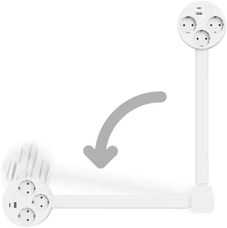 NIEUW.  Uitschuifbaar stopcontact, Doe-het-zelf en Verbouw, Elektra en Kabels, Stopcontact, Nieuw, Verzenden