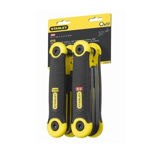 Hex stiftsleutelset metrisch 17-delig Stanley (1.5-8mm) |..., Doe-het-zelf en Verbouw, Gereedschap | Handgereedschap, Nieuw, Verzenden