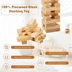 54 Pine Blocks Tower Itch Game Bouwstenen Game 5 x 3,3 x 15,, Nieuw, Verzenden
