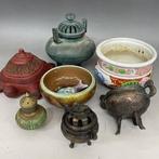 Vintage Japanse en Chinese wierookbranders en schaaltjes, Antiek en Kunst