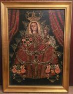 Escuela colonial (XVIII-XIX) - Virgen con el niño - NO, Antiek en Kunst, Kunst | Schilderijen | Klassiek