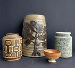 Mobach, Zaalberg, G.A. - Vaas (4) - Aardewerk - 4 vintage, Antiek en Kunst, Antiek | Glas en Kristal