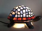 Tafellamp - Ijzer, gegoten glas, lood - Tiffany-stijl lamp, Antiek en Kunst