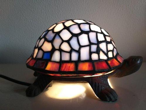Tafellamp - Ijzer, gegoten glas, lood - Tiffany-stijl lamp, Antiek en Kunst, Curiosa en Brocante