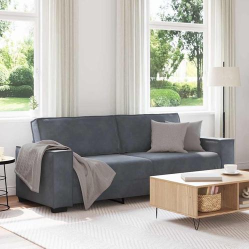 vidaXL Driezitsbank 180 cm fluweel donkergrijs, Huis en Inrichting, Banken | Bankstellen, Nieuw, Stof, Driepersoons, Verzenden