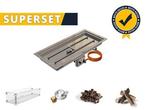 Gofire SUPERSET inbouwbrander rechthoek 56 x 28 | Flexibel, Tuin en Terras, Verzenden, Nieuw