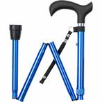 Wandelstok opvouwbaar - Blauw (Wandelstokken, Mobiliteit), Diversen, Ophalen of Verzenden, Nieuw