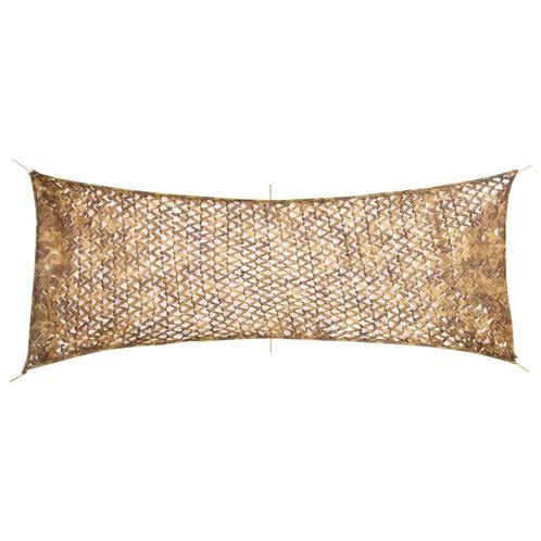 vidaXL Camouflagenet met opbergzak 412x144 cm zandkleurig, Sport en Fitness, Schietsport-accessoires, Nieuw, Verzenden