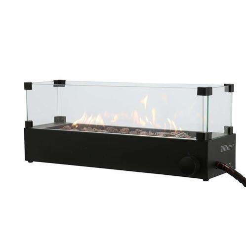 Cosi tafelbrander rechthoek zwart incl. glas, Tuin en Terras, Terrasverwarmers, Nieuw, Ophalen of Verzenden