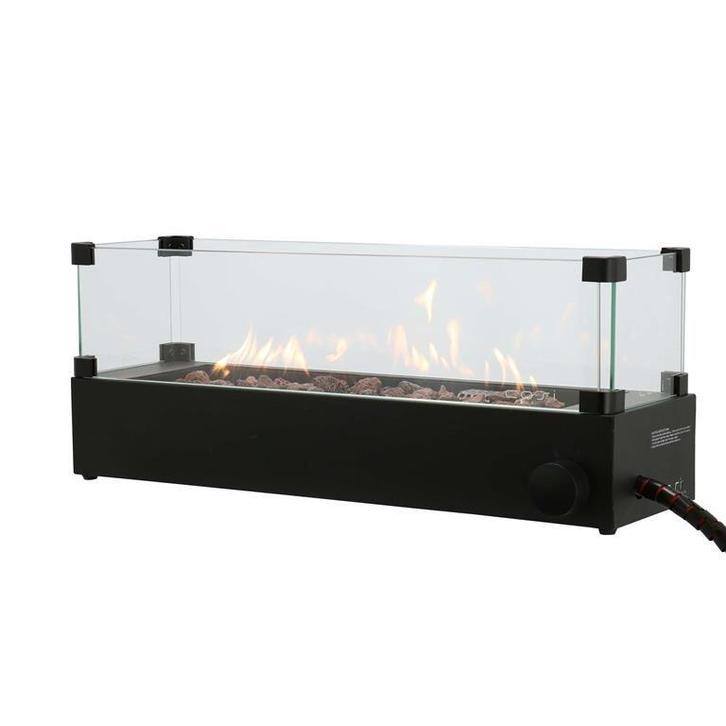 Cosi tafelbrander rechthoek zwart incl. glas, Tuin en Terras, Terrasverwarmers, Nieuw, Ophalen of Verzenden