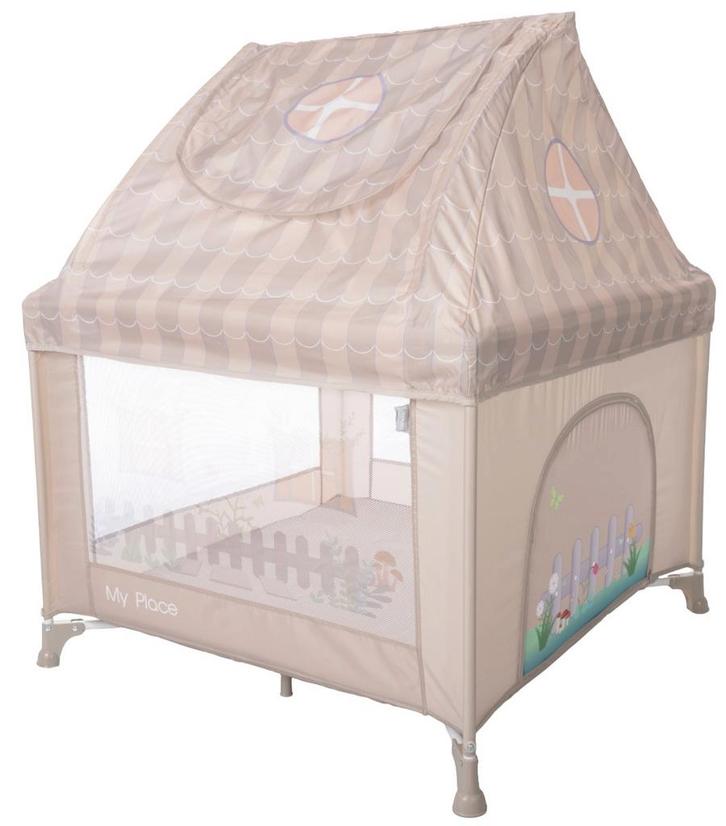 Lorelli My Place Beige Inklapbare Box met Dakje, Kinderen en Baby's, Boxen, Nieuw, Verzenden