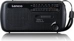 Lenco Noodradio - Draagbare opwindbare Radio - Zaklamp en Po, Verzenden, Zo goed als nieuw