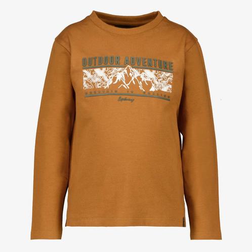 Unsigned jongens trui met tekstopdruk bruin maat 92, Kleding | Dames, Truien en Vesten, Nieuw, Verzenden