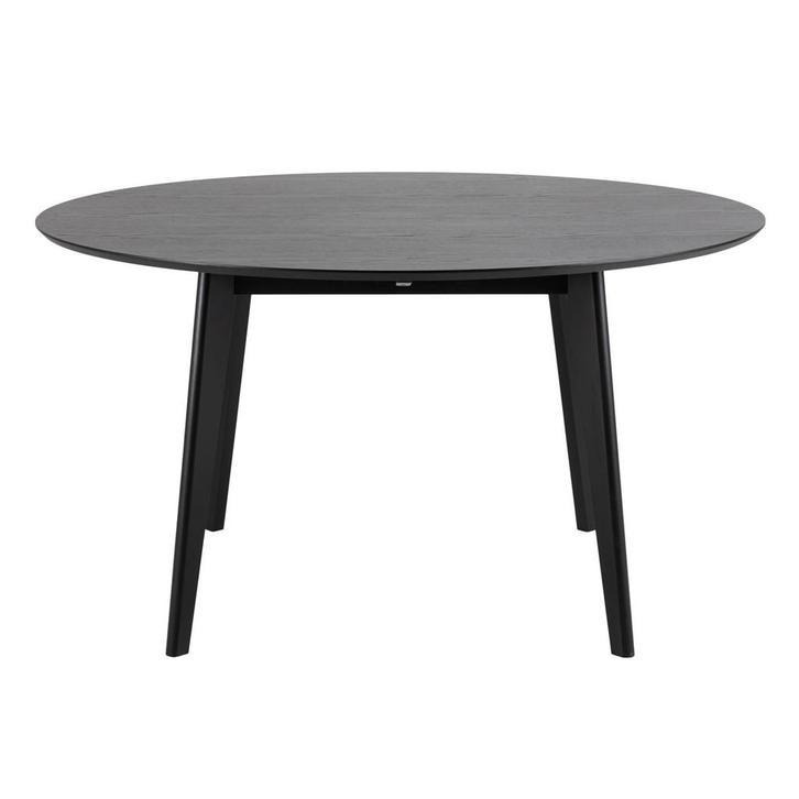 *WOONWINKEL* Zwarte Ronde Rubberwood Tafel 140 Cm, Huis en Inrichting, Tafels | Eettafels, Nieuw, Verzenden
