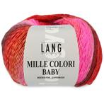 Lang Yarns Mille Colori Baby - 85 roze/rood/bruin - Merino, Hobby en Vrije tijd, Breien en Haken, Ophalen of Verzenden, Nieuw