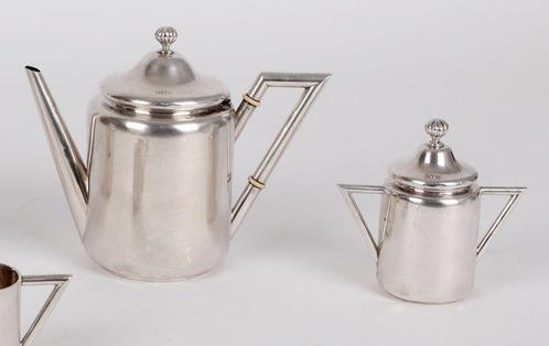 Koffie- en theeservies (4) - Zilver, Antiek en Kunst, Antiek | Goud en Zilver