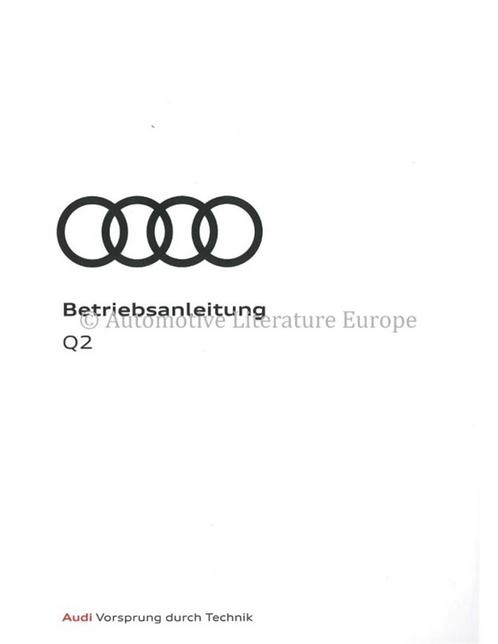 2018 AUDI Q2 INSTRUCTIEBOEKJE DUITS, Auto diversen, Handleidingen en Instructieboekjes