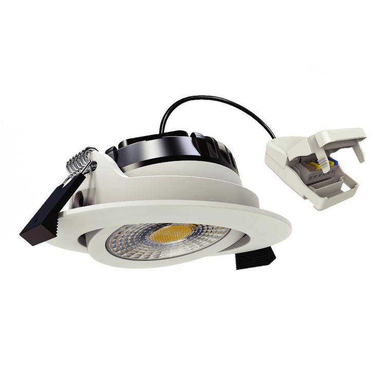 Liv Inbouwspot Wit Binnenverlichting Spots inbouw, Huis en Inrichting, Lampen | Spots, Inbouw, Nieuw, Metaal of Aluminium, Plafondspot of Wandspot
