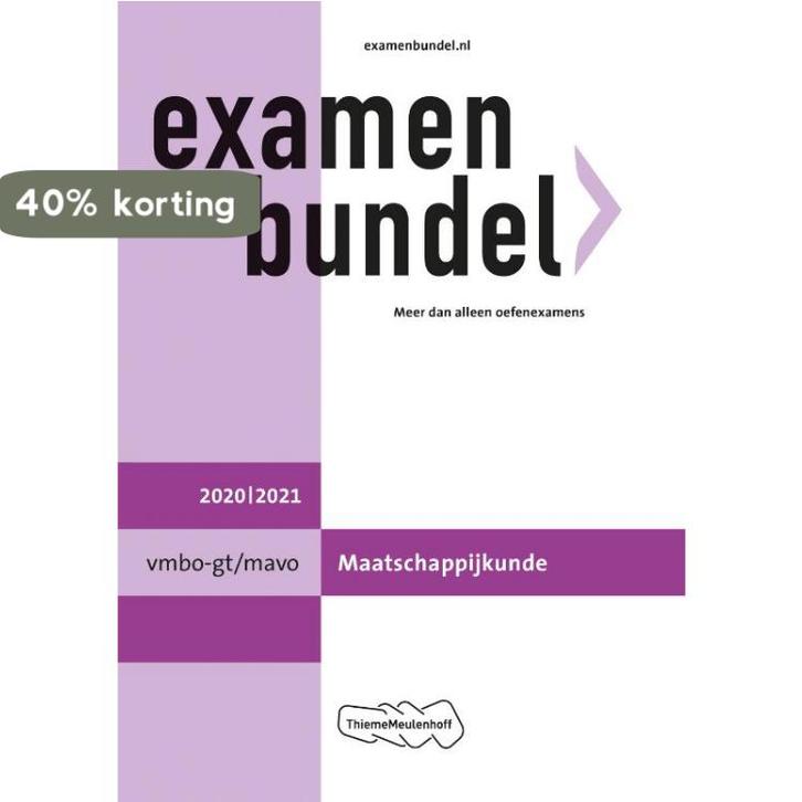 Examenbundel vmbo-gt/mavo Maatschappijkunde 2020/2021, Boeken, Schoolboeken, Zo goed als nieuw, Verzenden